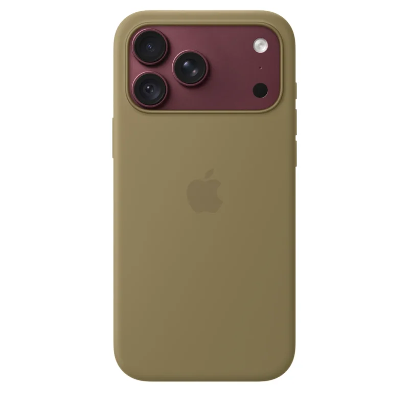 Силиконов калъф Apple за iPhone 18 Pro Max, маслиненозелен, изглед 2