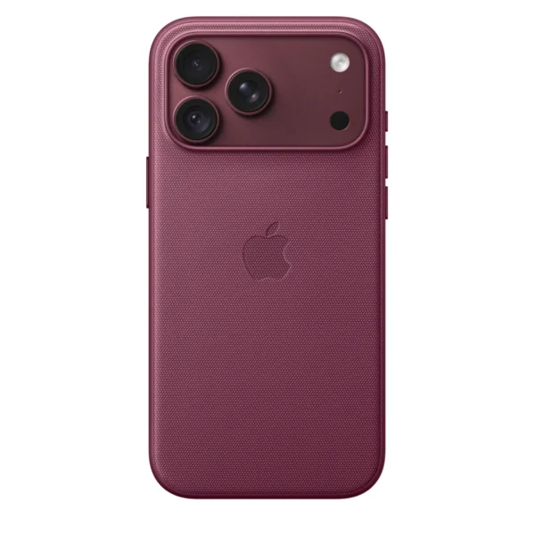 Калъф Apple TechWoven за iPhone 18 Pro Max, тъмномалинов