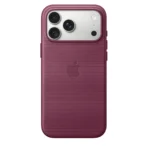 Калъф Apple TechWoven за iPhone 18 Pro Max, тъмномалинов, изглед 3