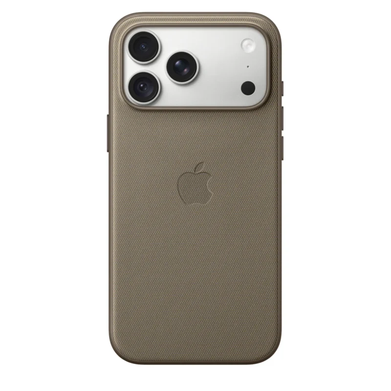 Калъф Apple TechWoven за iPhone 18 Pro Max, сивобежов