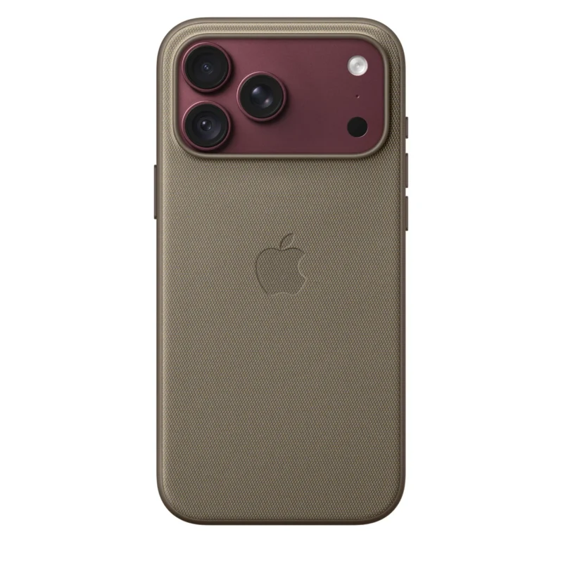 Калъф Apple TechWoven за iPhone 18 Pro Max, сивобежов, изглед 2