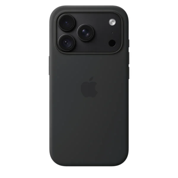 Силиконов калъф Apple за iPhone 18 Pro, черен