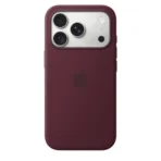 Силиконов калъф Apple за iPhone 18 Pro, бордо, изглед 3
