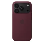 Силиконов калъф Apple за iPhone 18 Pro, бордо, изглед 4