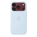 Силиконов калъф Apple за iPhone 18 Pro, светлосин, изглед 2