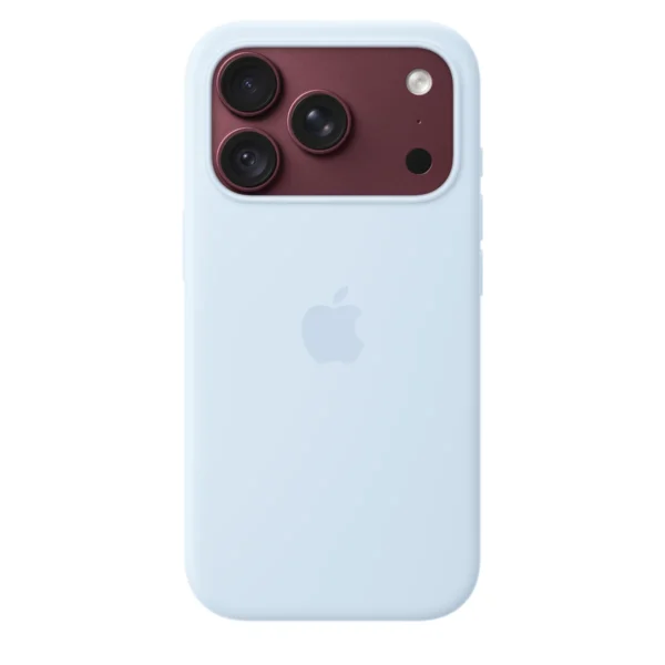 Силиконов калъф Apple за iPhone 18 Pro, светлосин, изглед 2