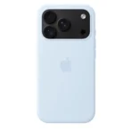 Силиконов калъф Apple за iPhone 18 Pro, светлосин, изглед 4
