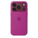 Силиконов калъф Apple за iPhone 18 Pro, цикламен