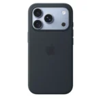 Силиконов калъф Apple за iPhone 18 Pro, тъмносин