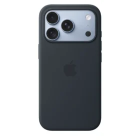 Силиконов калъф Apple за iPhone 18 Pro, тъмносин
