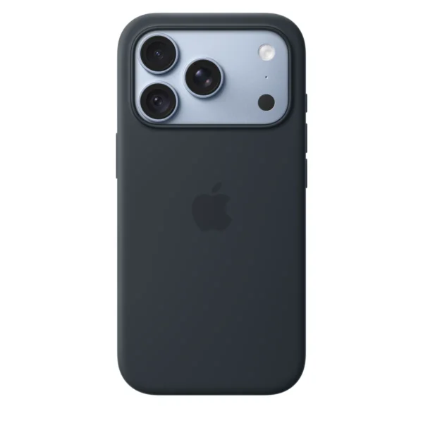 Силиконов калъф Apple за iPhone 18 Pro, тъмносин