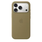 Силиконов калъф Apple за iPhone 18 Pro, маслиненозелен