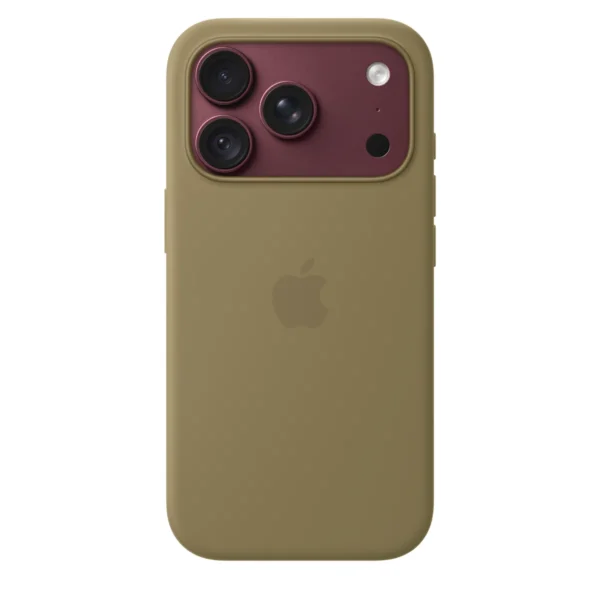 Силиконов калъф Apple за iPhone 18 Pro, маслиненозелен, изглед 2