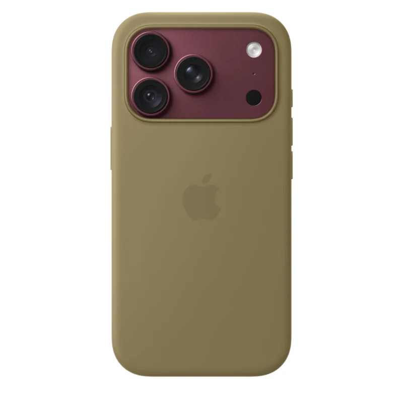 Силиконов калъф Apple за iPhone 18 Pro, маслиненозелен, изглед 2