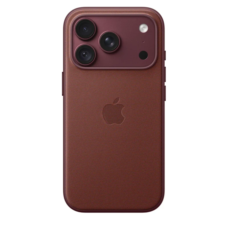 Калъф Apple TechWoven за iPhone 18 Pro, бордо