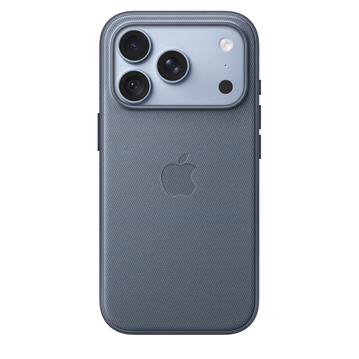 Калъф Apple TechWoven за iPhone 18 Pro, сивосин Калъф Apple TechWoven за iPhone 18 Pro, сивосин