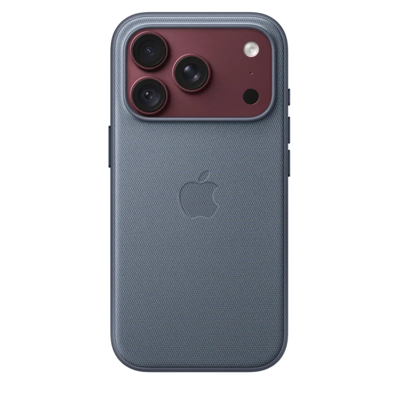 Калъф Apple TechWoven за iPhone 18 Pro, сивосин, изглед 2