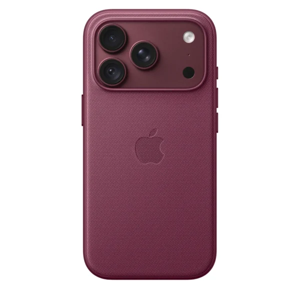 Калъф Apple TechWoven за iPhone 18 Pro, тъмномалинов