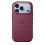 Калъф Apple TechWoven за iPhone 18 Pro, тъмномалинов, изглед 2