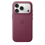 Калъф Apple TechWoven за iPhone 18 Pro, тъмномалинов, изглед 3
