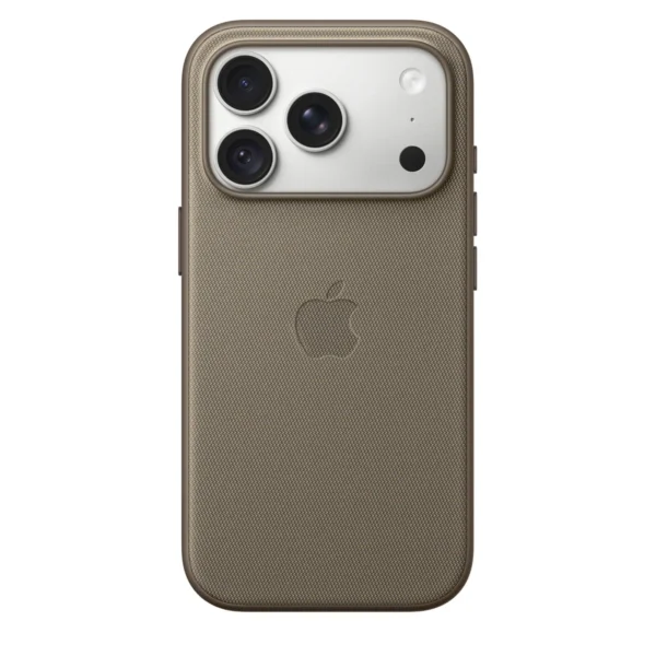 Калъф Apple TechWoven за iPhone 18 Pro, сивобежов