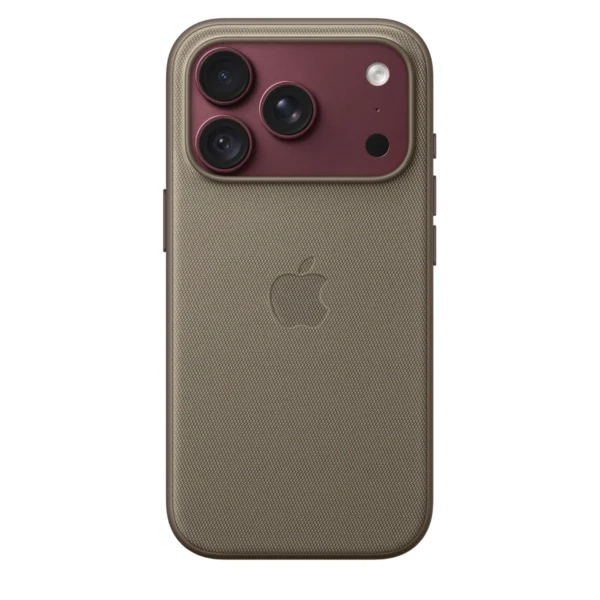 Калъф Apple TechWoven за iPhone 18 Pro, сивобежов, изглед 2