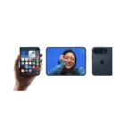 iPhone Duo в цвят Night Sky – затворен, отворен и отзад