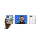 iPhone Duo в цвят Star White – затворен, отворен и отзад