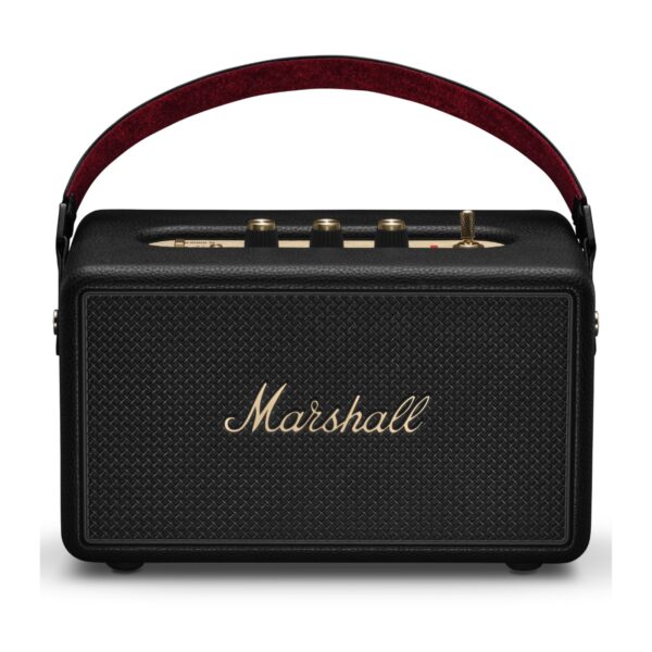 Marshall Kilburn III Black & Brass, черна колонка - под ъгъл