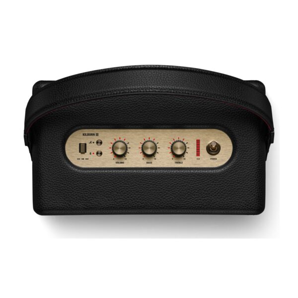 Marshall Kilburn III Black & Brass, черна колонка - отпред