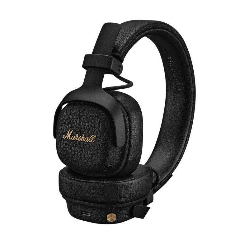 Marshall Milton ANC Black, черни слушалки - отпред
