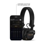 Marshall Milton ANC Black, черни слушалки - друг ъгъл