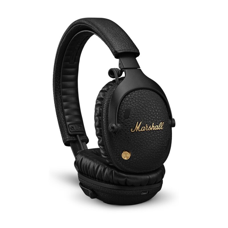 Marshall Monitor III ANC Black, черни слушалки - отпред