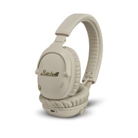 Marshall Monitor III ANC Cream, кремави слушалки - под ъгъл