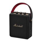 Marshall Stockwell III Black & Brass, черна колонка - с телефон за мащаб