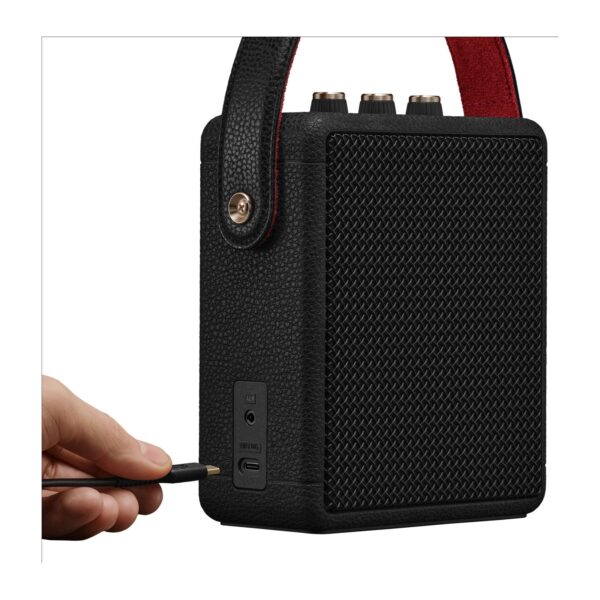 Marshall Stockwell III Black & Brass, черна колонка - отпред