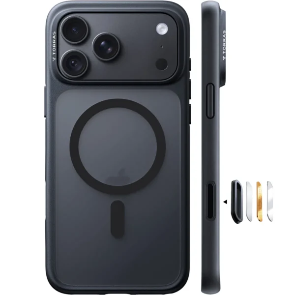 Torras Guardian-Mag за iPhone 18 Pro Max, Black
