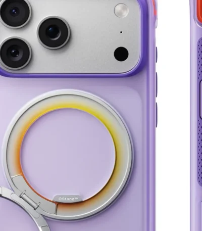 Torras O3 Air Core за iPhone 18 Pro Max, Prism Plum – детайл