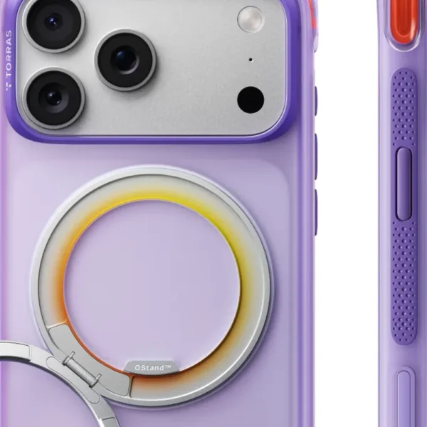 Torras O3 Air Core за iPhone 18 Pro Max, Prism Plum – детайл