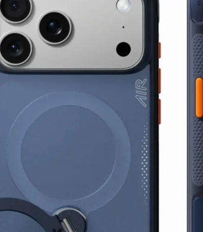 Torras Ostand Q3 Air за iPhone 18 Pro Max, Deep Blue – детайл