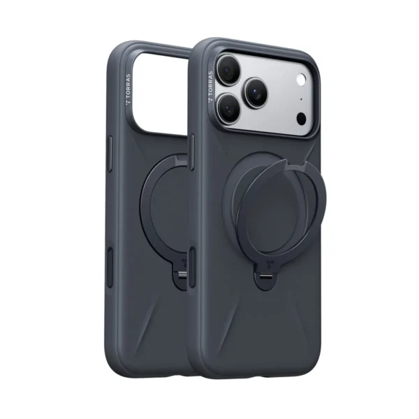 Torras Ostand Q3 Silicone за iPhone 18 Pro Max, Grey