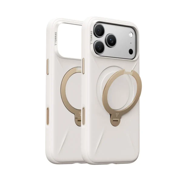 Torras Ostand Q3 Silicone за iPhone 18 Pro, White
