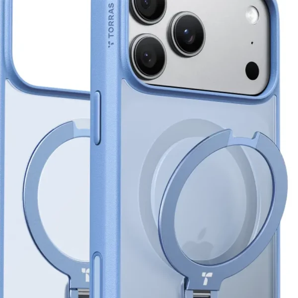 Torras Ostand Q3 Spin за iPhone 18 Pro, Blue – детайл