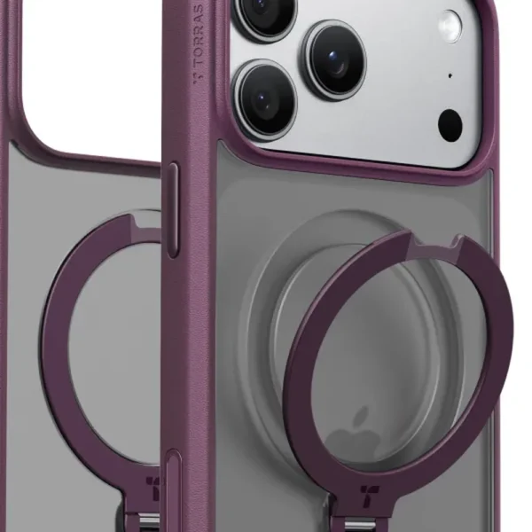 Torras Ostand Q3 Spin за iPhone 18 Pro, Purple – детайл