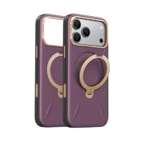 Torras Ostand Q3 VegSkin за iPhone 18 Pro, Purple