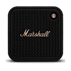Marshall Willen II Black & Brass, черна колонка - под ъгъл