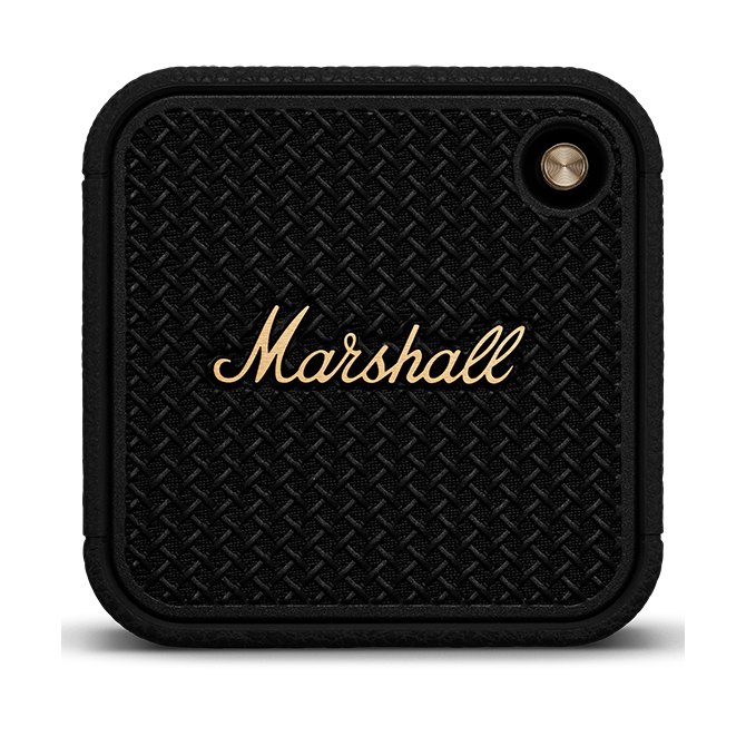 Marshall Willen II Black, черна колонка 1 Marshall Willen II Black & Brass, черна колонка - под ъгъл