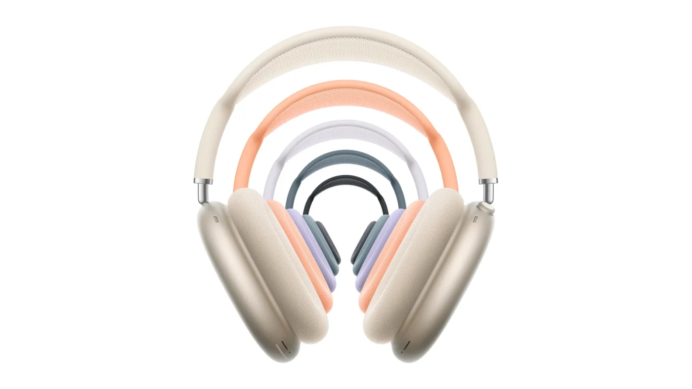 AirPods Max 2 в петте цвята: Starlight, Orange, Purple, Blue и Midnight