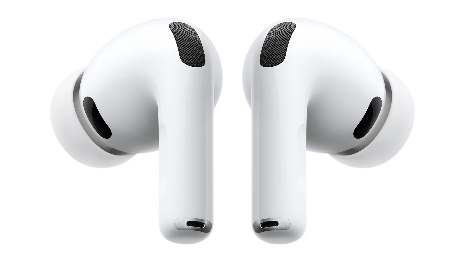 AirPods Pro 3 – двете слушалки със силиконови накрайки