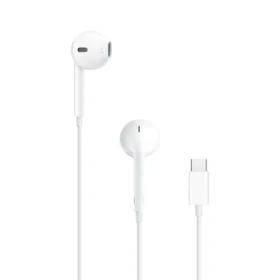 Apple EarPods (USB-C) - слушалките и буксата USB-C